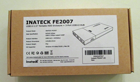 Inateck, USB, HDD, Enclosure, review, test