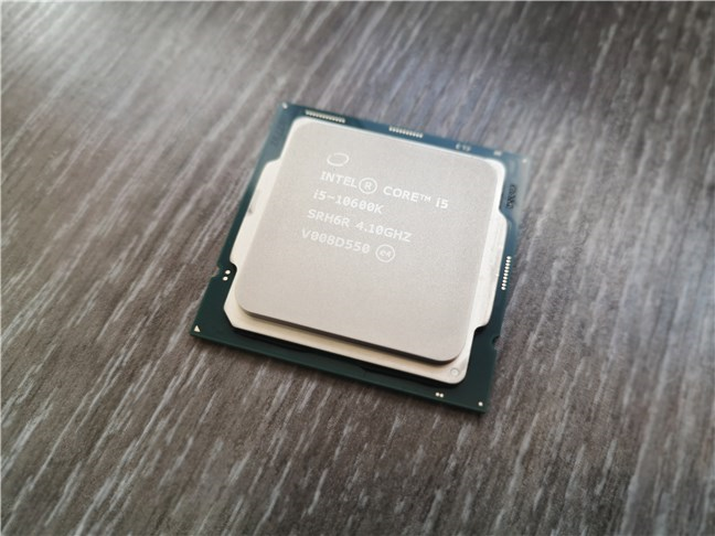 The Intel Core i5-10600K processor