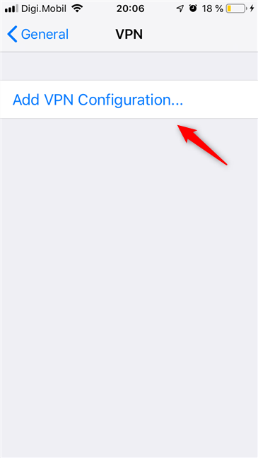 Add VPN Configuration