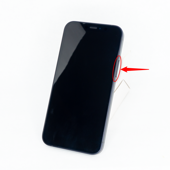 The Side button on the iPhone 12 Mini