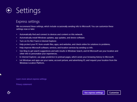 Windows 8.1, RTM, Setup, Installation, Personalization