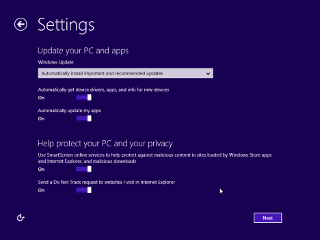 Windows 8.1, RTM, Setup, Installation, Personalization