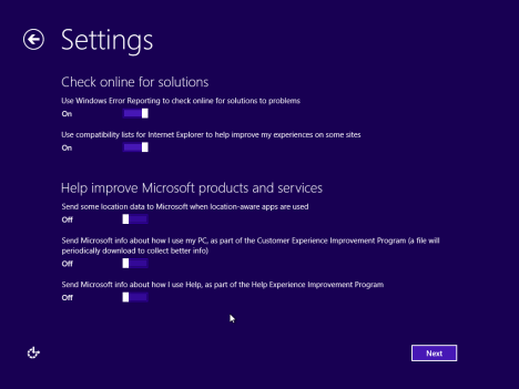 Windows 8.1, RTM, Setup, Installation, Personalization