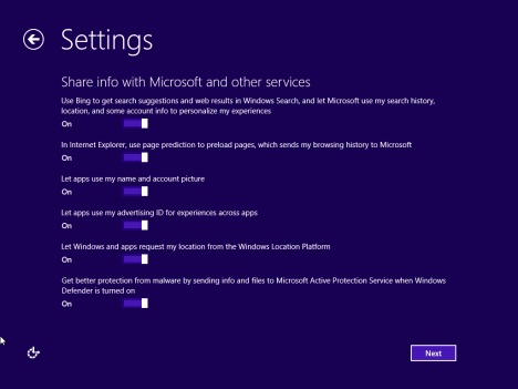 Windows 8.1, RTM, Setup, Installation, Personalization