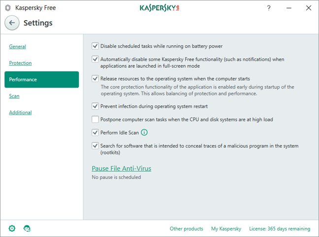 Kaspersky Free Antivirus