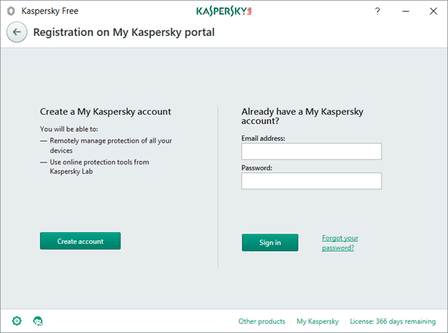 Kaspersky Free Antivirus