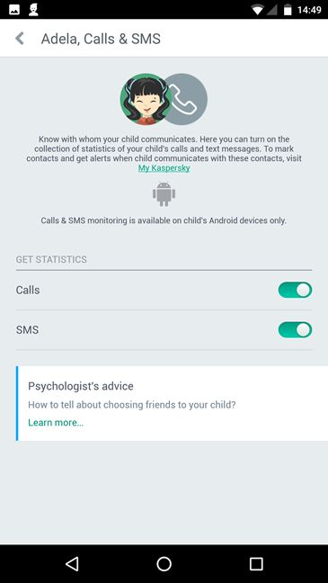 Kaspersky Safe Kids, Android, smartphone, tablet, parental controls