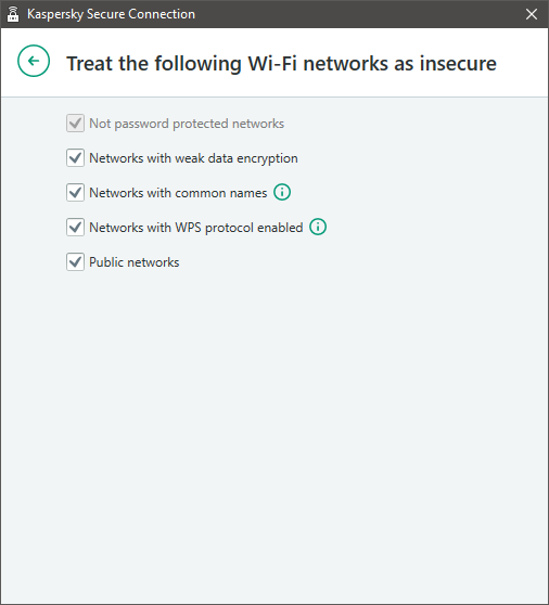 Kaspersky Secure Connection, VPN