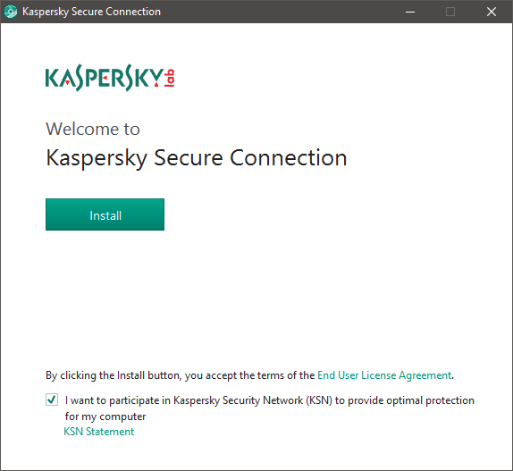 Kaspersky Secure Connection, VPN