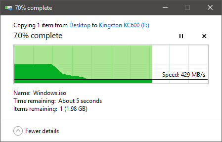 Test : SSD Kingston KC600 1 To - HardwareCooking