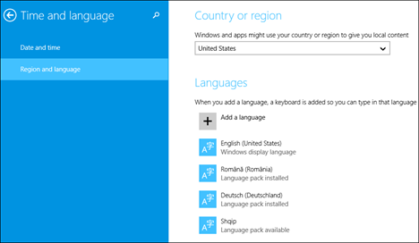 Windows 8, Windows 8.1, Keyboard Input Language, add, remove