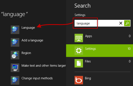 Windows 8, Windows 8.1, Keyboard Input Language, add, remove