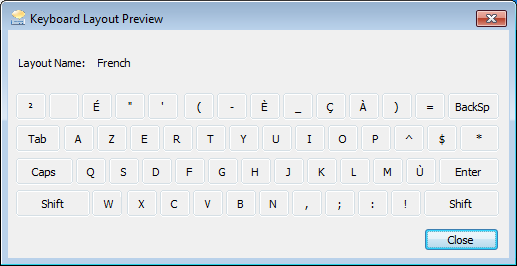 Preview a keyboard in Windows 7