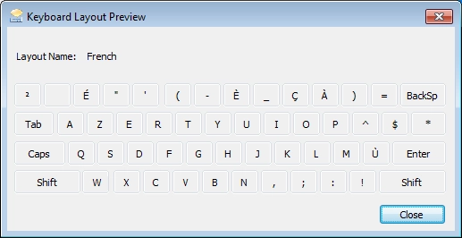 Preview a keyboard in Windows 7