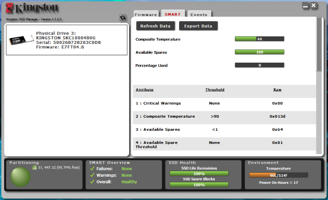 Kingston KC1000, NVMe, SSD