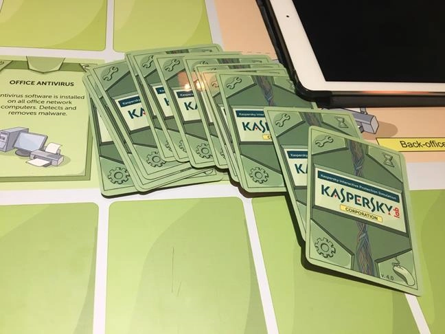 Board game with Kaspersky Interactive Protection Simulation