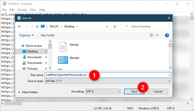 Save the text file using the CSV file type