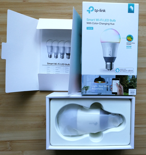 TP-LINK LB130, Smart Bulb, Color Changing Hue, WiFi, LED