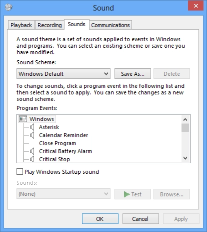 Set Windows to Play Alarm Sounds When Reaching Low or Critical Battery