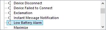 Set Windows to Play Alarm Sounds When Reaching Low or Critical Battery