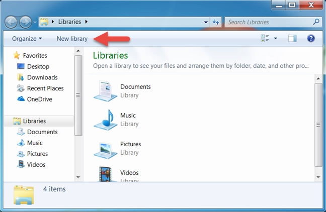 Windows, libraries