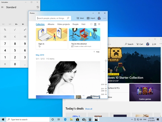 Apps using the Light Mode in Windows 10