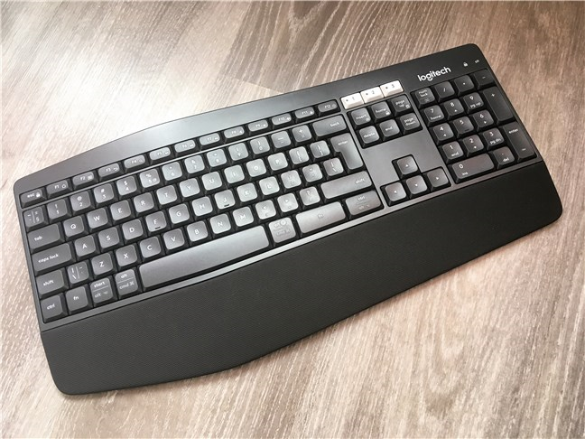 The Logitech K850 Performance keyboard