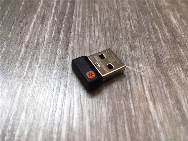 The Logitech 2.4GHz wireless unifying receiver