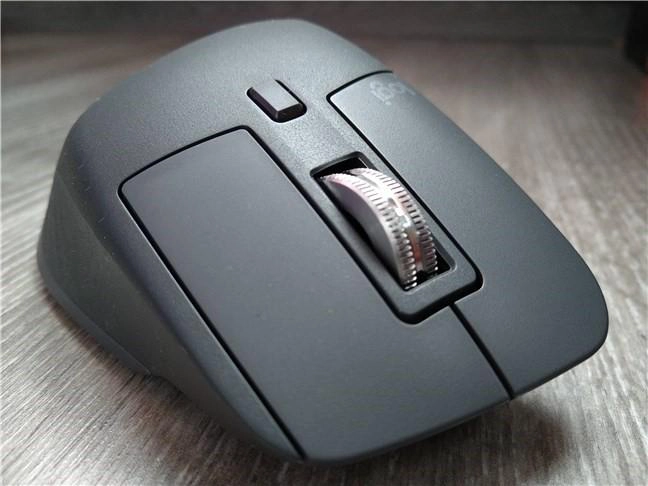 The front side of the Logitech MX Master 3 mouse