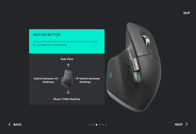 Logitech MX Master 3 mouse supports gestures