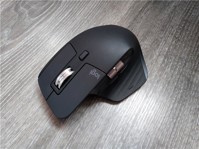 Front view of the Logitech MX Master 3 mouse
