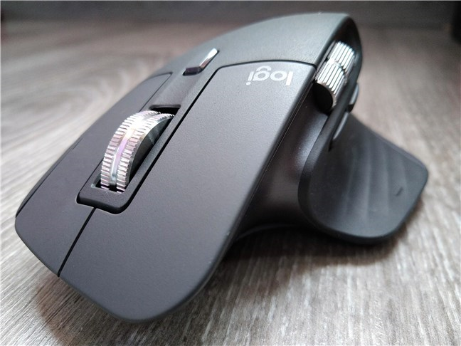 The buttons and scroll wheels on the Logitech MX Master 3 mouse