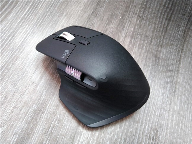 The Logitech MX Master 3 mouse has an ergonomic shape