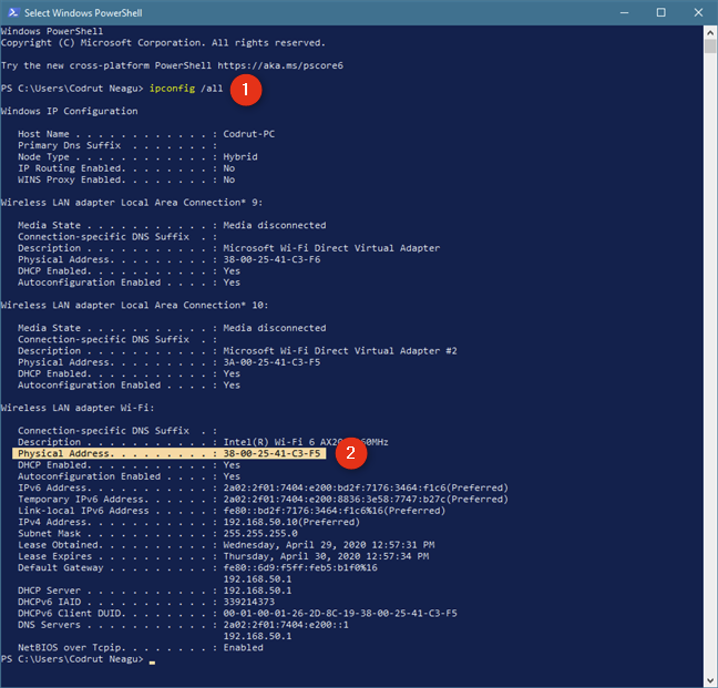 7 ways to find your MAC address on Windows Digital Citizen