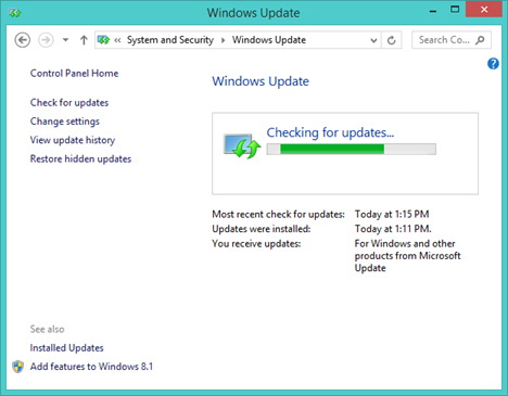 Windows Update, review, updates, hidden, restore