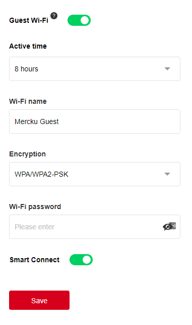 Enabling the Guest Wi-Fi on the Mercku M2 Hive