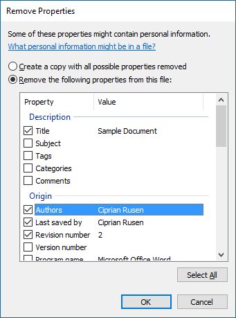 file, metadata, document, picture, Windows, properties