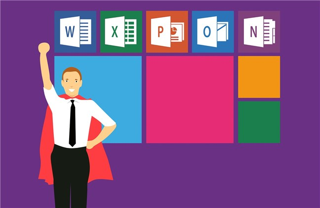 Microsoft Office 365 superhero