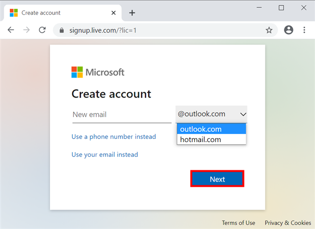 3 ways to create a Microsoft account from your browser