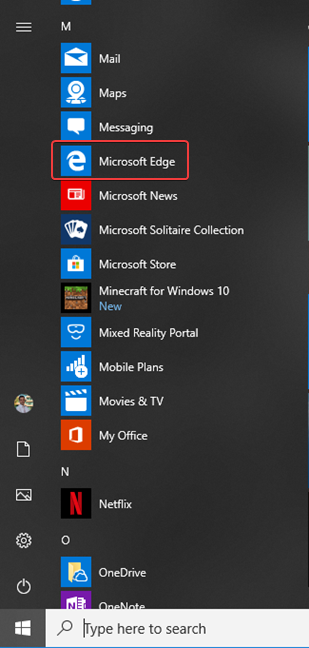 no microsoft edge icon on quick start no microsoft edge icon on quick start