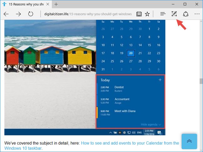 Microsoft Edge, Windows 10