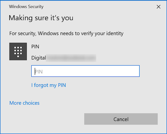 Verify your identity