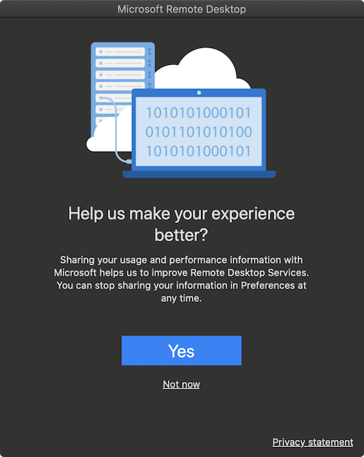 Decide if you want to share info with Microsoft