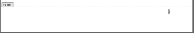 Microsoft Word - page number added to the footer