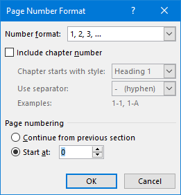 Microsoft Word - Page Number Format