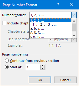 Microsoft Word - Page Number Format