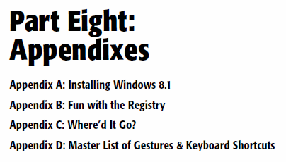 Windows 8.1, The Missing Manual, review, David Pogue