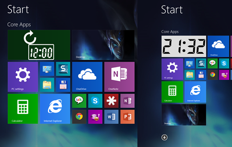 Windows 8.1, Start Screen, tiles, more, display
