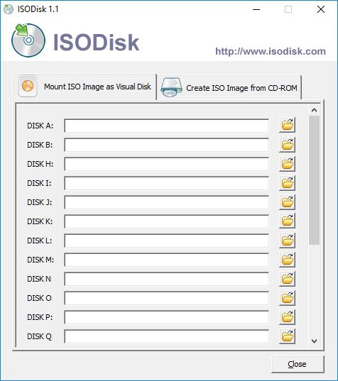 Windows, free, mount, disc, images, programs, ISO, IMG, BIN, files