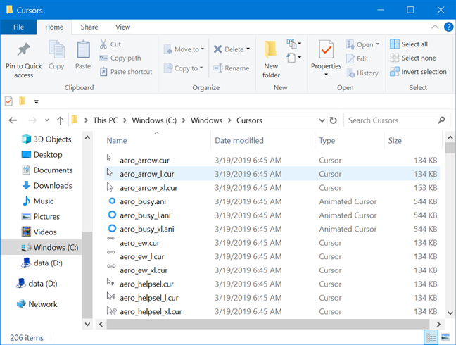 how to download a custom cursor in windows 10